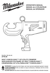 Milwaukee M18 FORCELOGIC 12T Operator's Manual