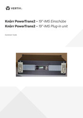 Vertiv Knurr PowerTrans2 Quick Start Manual