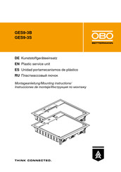 OBO Bettermann GES9-3B Mounting Instructions