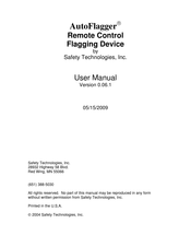 Safety Technologies AutoFlagger User Manual