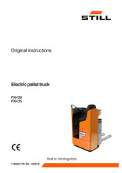 Still FXH 20 Original Instructions Manual