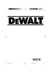 DeWalt DE0736 Instructions Manual