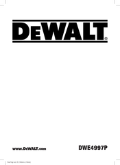 DeWalt DWE4997P Instructions Manual