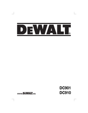 Dewalt DC901 Instructions Manual
