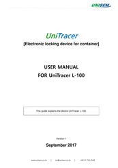 UNISEM UniTracer L-100 User Manual