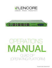 LENCORE i.Net Quad OP Operation Manual