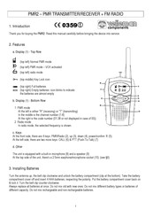 Velleman PMR2 Manual