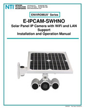 NTI E-IPCAM-SWHNO Installation And Operation Manual