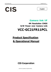 CIS VCC-GC21FR11PCL Product Specification & Operational Manual