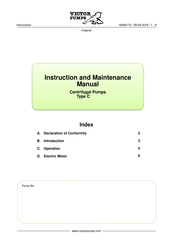 Victor Pumps C Series Instruction And Maintenance Manual
