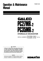 Komatsu Galeo PC27MR-2 Operation & Maintence Manual