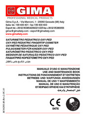 Gima OXY-PED Use And Maintenance Book