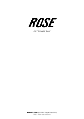 Rose electronics DIRT BLOCKER RACE Owner's Manual