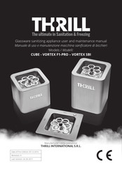 THRILL CUBE User And Maintenance Manual