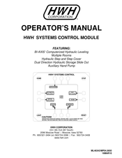 HWH SYSTEM CONTROL Operator's Manual