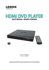 Lenox DVDHD3470 Instructions Manual