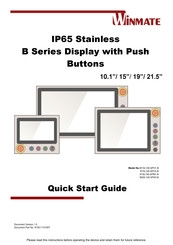 Winmate W10L100-SPH1-B Quick Start Manual