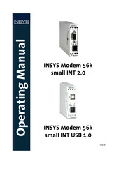 INSYS 56k small INT USB 1.0 Operating Manual