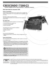 crescendo 7200 G3 Quick Start Manual