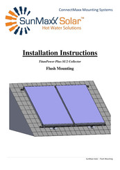 SunMaxx Solar TitanPower Plus-SU2 Collector Installation Instructions Manual