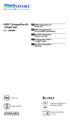 Integra CRW BiopsyPlus Kit User Manual
