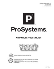 Aquion ProSystems NRV 1044 Owner's Manual
