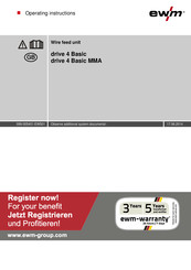 EWM drive 4 Basic MMA Operating Instructions Manual