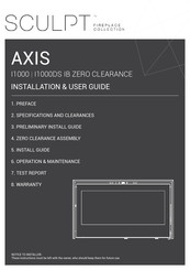 Sculpt AXIS I1000 IB ZERO CLEARANCE Installation & User Manual