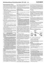 EUCHNER STP AS1 Series Operating Instructions