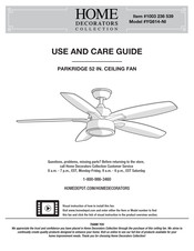 Home Decorators Collection PARKRIDGE YG614-NI Use And Care Manual