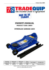 TradeQuip 2806T Owner's Manual
