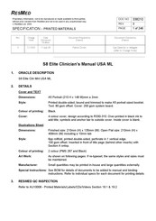 ResMed ELITE S8 Clinician Manual