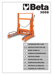 Beta 3008 Instructions For Use Manual