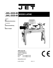 Jet JWL-2020-M Operating Instructions Manual