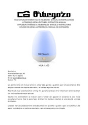 Orbegozo HUA 1200 Instruction Manual