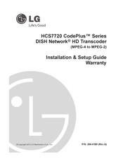 LG CodePlus HCS7720 Series Installation & Setup Manual Warranty