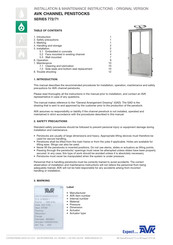 AVK 771 Series Installation & Maintenance Instructions Manual