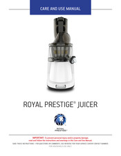 Royal Prestige JU0024 Care And Use Manual