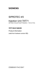 Siemens SIPROTEC 5 7XT71 Series Product Information