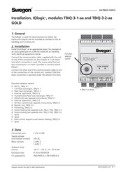 Swegon IQlogic+ TBIQ-3-1-aa Installation Manual