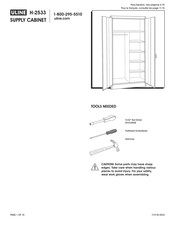 U-Line H-2553 Assembly Instructions Manual