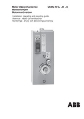 ABB UEMC 40 A Series Installation And Operating Manual