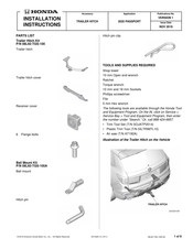 Honda 08L92-TGS-100 Installation Instructions Manual