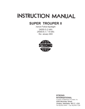 Strong International SUPER TROUPER II Instruction Manual