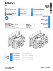Siemens SIRIUS 3RA2933-2BB1 Operating Instructions Manual
