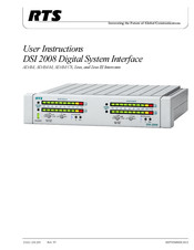 RTS DSI 2008 User Instructions