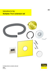 Viega Multiplex Trio E 6146.221 Instructions For Use Manual