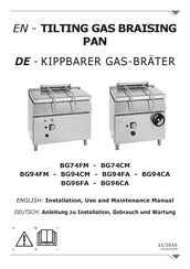 Giorik BG94FA Installation, Use And Maintenance Manual