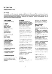 Jet MBS-1321VS Operating Instructions Manual