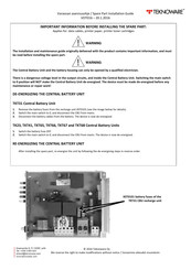 Teknoware TAPSA CONTROL TKT65 Installation Manual